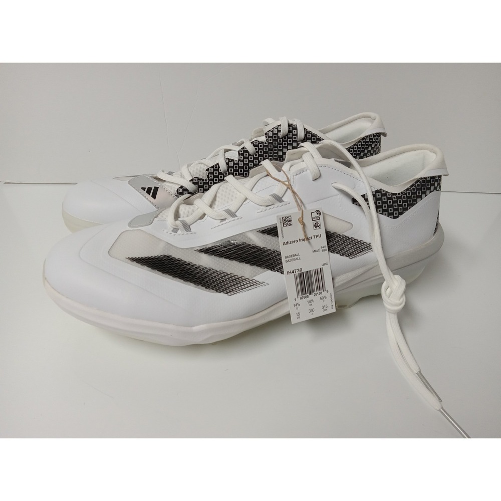 Adidas Adizero Impact TPU Baseball Cleats‎ Men 15 WP SP IH4730 Black White